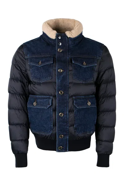 Moorer Petrone Padded Jacket In Blue