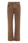 Moorer Woman Jeans Brown Size 32 Cotton In Orange
