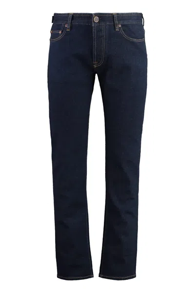 Moorer Pilon 5-pocket Jeans In Blue