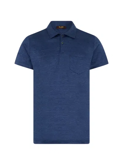 Moorer Pitigliano Polo Shirt In Blue