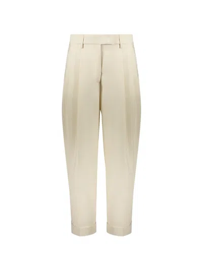 Moorer Pleated Straight-leg Trousers In Neutral