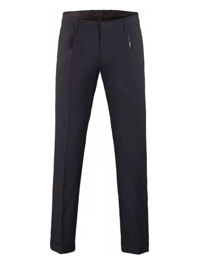 Moorer Pleated Tailored Trousers In Blue