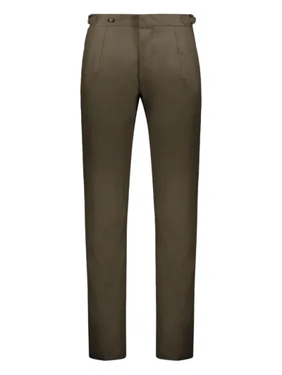 Moorer Pleated Trouser In Green