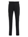 Moorer Cotton Blend Trousers In Black