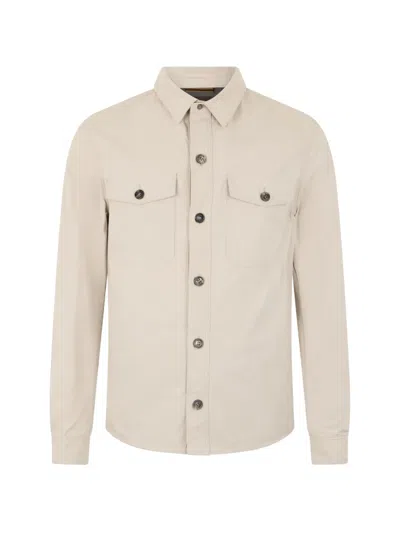 Moorer Pocket Button Jacket In Neutral