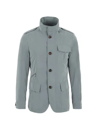 Moorer Pocket Jacket In Blue