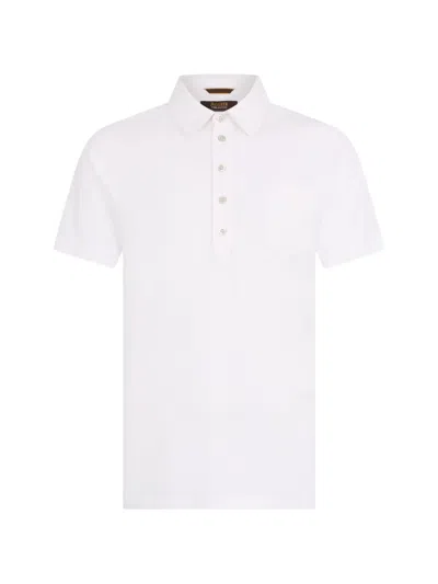 Moorer Pocket Polo Shirt In Burgundy