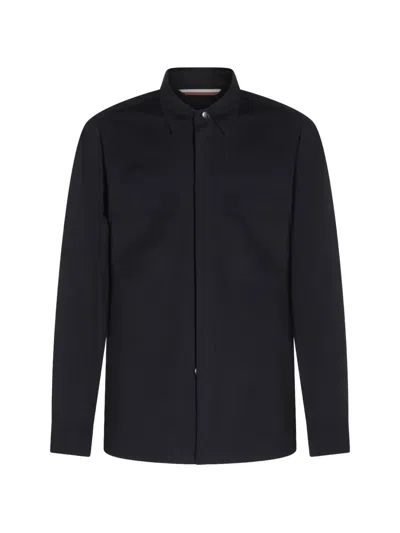 Moorer Pocket Shirt Jacket In Blue