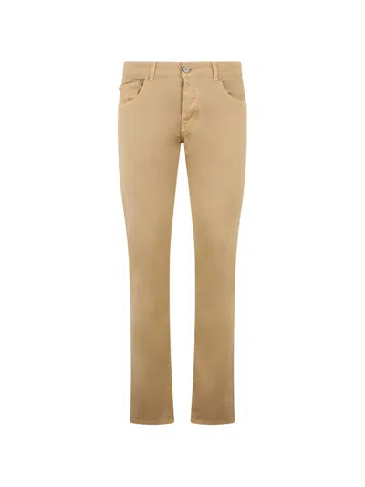 Moorer Pocket Trousers In Brown