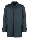 Moorer Vittor Techno Fabric Jacket In Blue