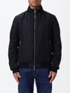 Moorer Polyester Bomber Jacket In Black