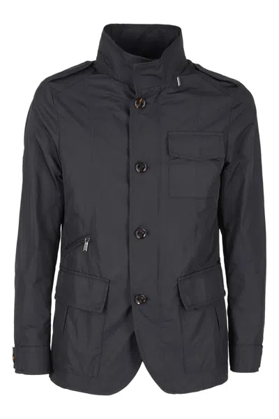 Moorer Porto Lightweight Jacket In Black