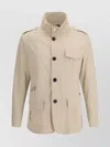 Moorer Multipocketed Brueguel Down Jacket With Extractable Hood In Neutral
