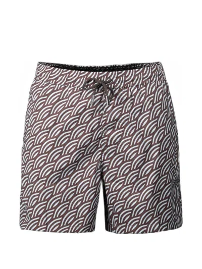Moorer Portofino Geometric-print Swim Shorts In Multi