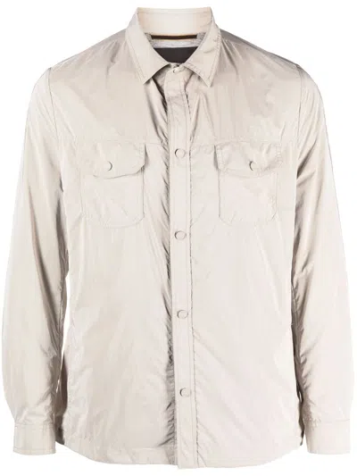 Moorer Long-sleeve Lightweight Jacket In Neutrals