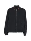 Moorer Prestwick Zip Jacket In Blue