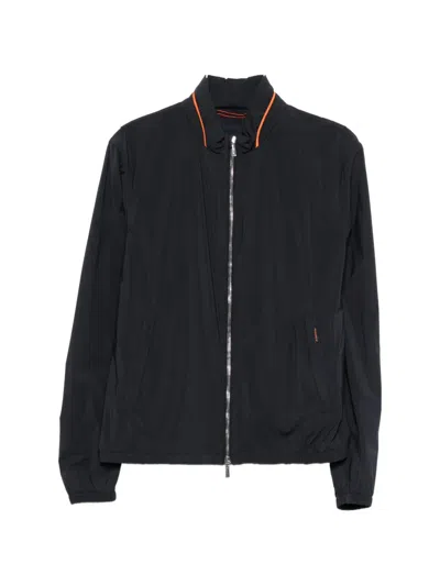 Moorer Prestwick Zip Jacket In Blue
