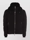 Moorer Puffer Jackets With Hood And Quilted Design In Black