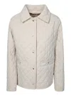 Moorer Quilted Beige Jacket With Tailored Fit In Neutrals