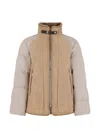 Moorer Quilted Collar Jacket In Neutral