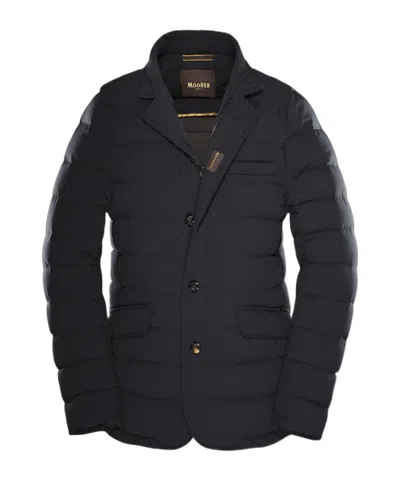 Moorer Quilted Down Jacket In Black