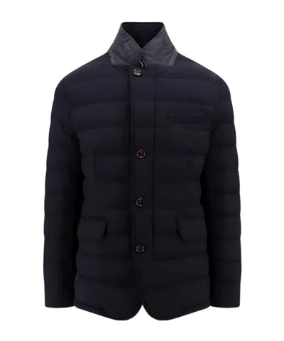 Moorer Quilted Down Jacket In Black