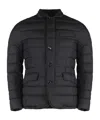 Moorer Zayn Techno Fabric Down Jacket In Blue