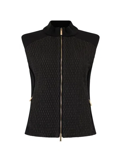 Moorer Quilted Gilet In Black