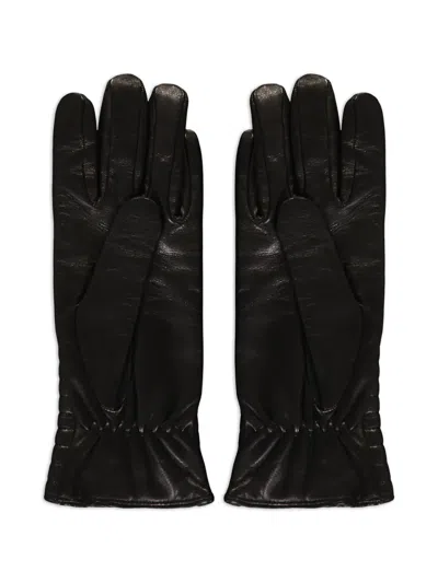 Moorer Guanto Quilted Gloves In Black