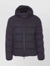 Moorer Quilted Hooded Jacket With Zippered Sleeves