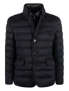 Moorer Nomos-ls9 - Jacket-style Down Jacket In Black