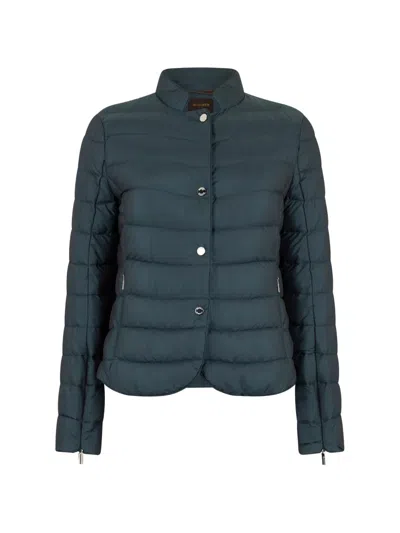Moorer Quilted Jacket In Blue
