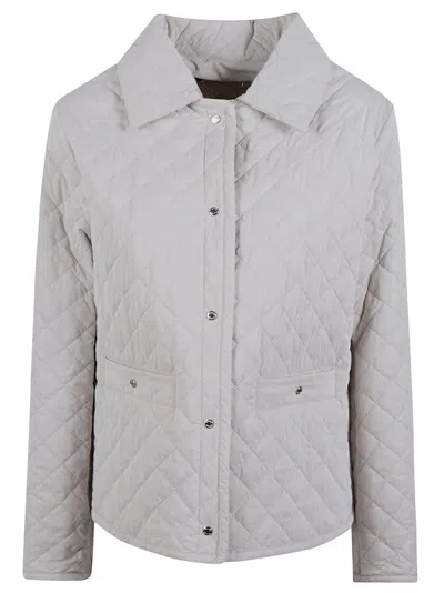MOORER MOORER QUILTED JACKET WITH CLASSIC COLLAR AND BUTTON-DOWN FRONT