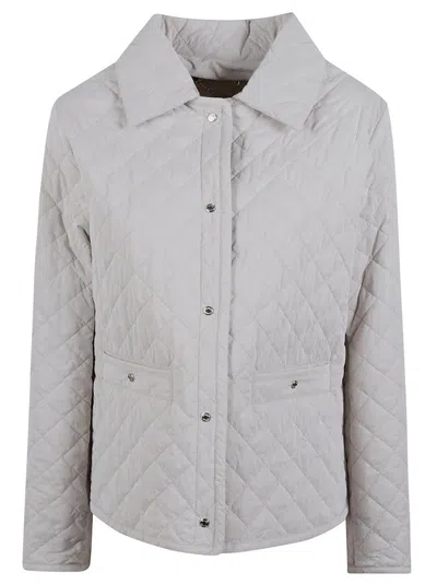 MOORER QUILTED JACKET WITH CLASSIC COLLAR AND BUTTON-DOWN FRONT