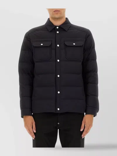 MOORER QUILTED JACKET WITH LONG SLEEVES AND POCKETS