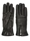 Moorer Quilted Leather Glooves In Black