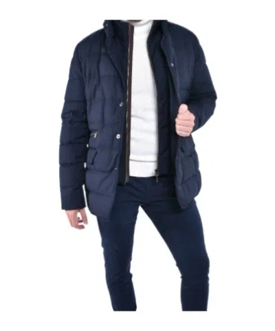 Moorer Quilted Long-sleeved Casual Jacket In Black