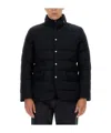 Moorer Quilted Long-sleeved Casual Jacket In Black