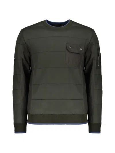 Moorer Quilted Long-sleeve Sweater In Green