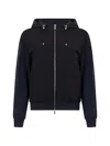 Moorer Quilted-panel Zip Jacket In Black