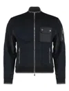 Moorer Quilted Panelled Zip-up Jacket In Multi