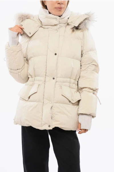 Moorer Quilted Rubinia Down Jacket With Removable Fur Hood