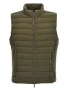 Moorer Quilted Zip-front Gilet In Green