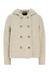 Moorer Sand Nylon Blend Dimea Down Jacket In Beige O Tan