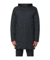 Moorer Raffaello Hooded Coat In Black