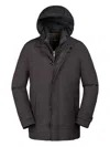 Moorer Raffaello-stp Hooded Jacket In Brown