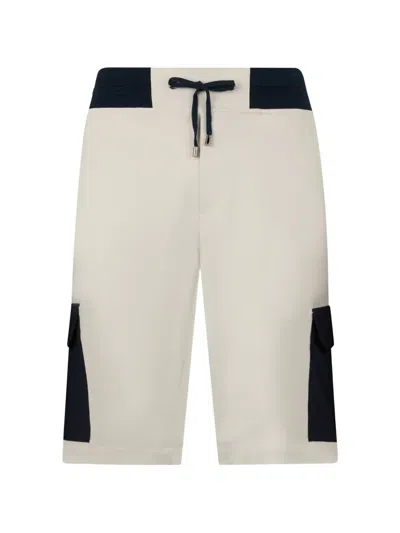 Moorer Randal Cargo-pocket Drawstring Shorts In White