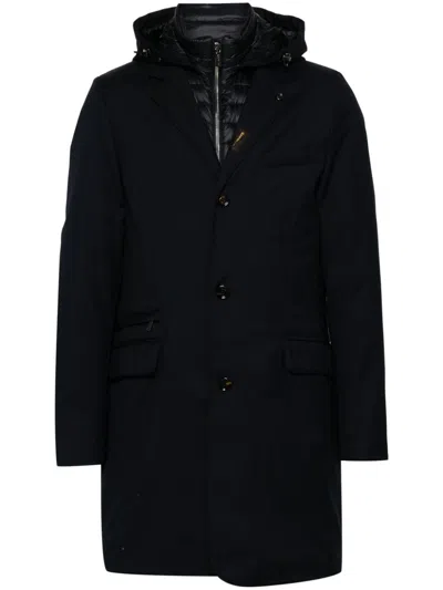 Moorer Redon-pum Coat In Blue