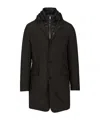 Moorer Redon-skt 1 Petto Cappuccio Microfib Jackets Black In Black
