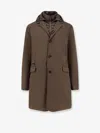Moorer Redon-skt Padded Nylon Coat In Brown